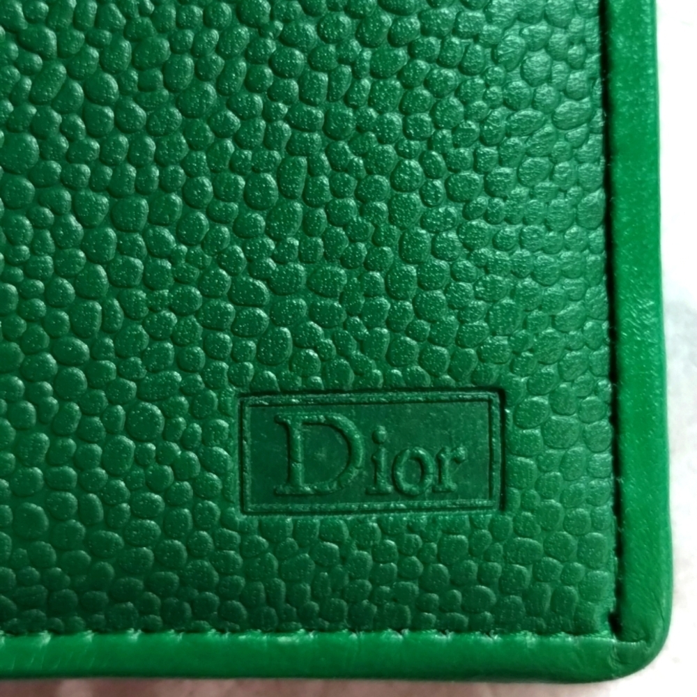 New DIOR Green Wallet Cardholder NWOT - Picture 4 of 15
